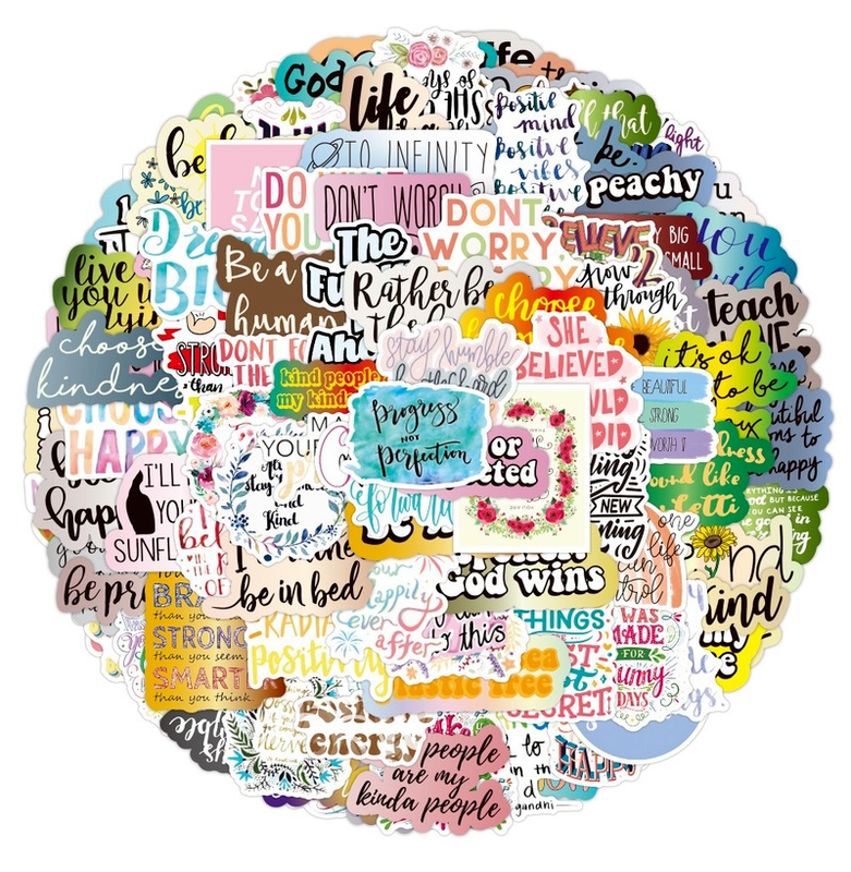 Die cut stickers-100pcsNEW TOWN BAZAAR