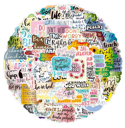 Die cut stickers-100pcsNEW TOWN BAZAAR