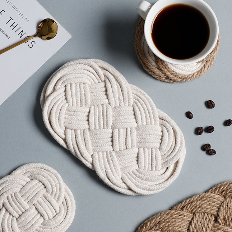 Woven Insulated CoastersHOME COASTERS & PLACEMATSNEW TOWN BAZAAR