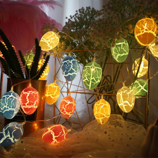 Cracked Egg Design Egg-Inspired String Lights Whimsy Illumination