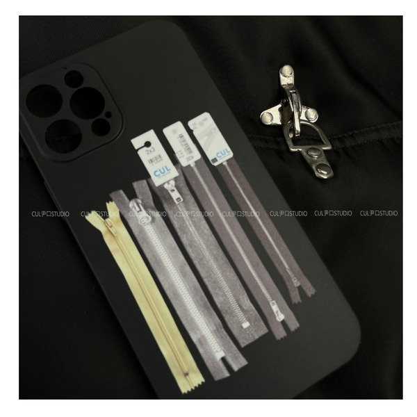 Frosted Zipper Pattern Phone CaseNEW TOWN BAZAAR