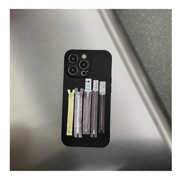 Frosted Zipper Pattern Phone CaseNEW TOWN BAZAAR