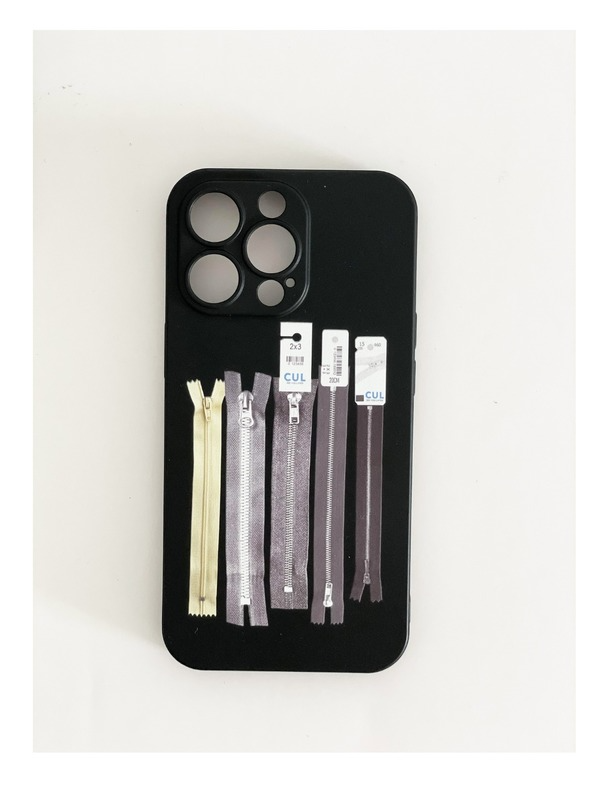 Frosted Zipper Pattern Phone CaseNEW TOWN BAZAAR
