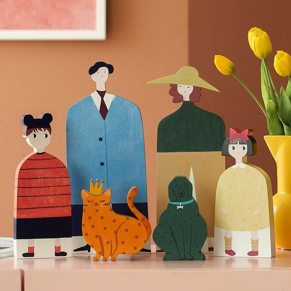 Wooden Handmade Family OrnamentHOME ORNAMENTSNEW TOWN BAZAAR