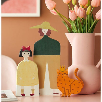 Wooden Handmade Family OrnamentHOME ORNAMENTSNEW TOWN BAZAAR