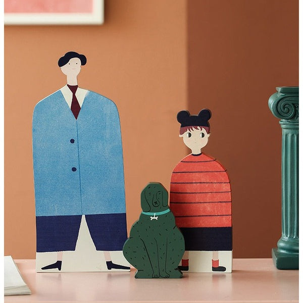 Wooden Handmade Family OrnamentHOME ORNAMENTSNEW TOWN BAZAAR