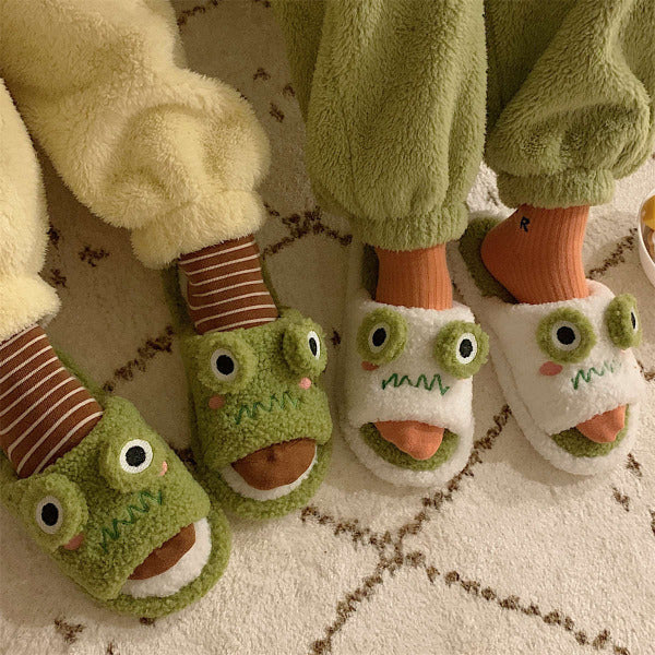 Adorable Comfort Frog Face Personalized Slipper 