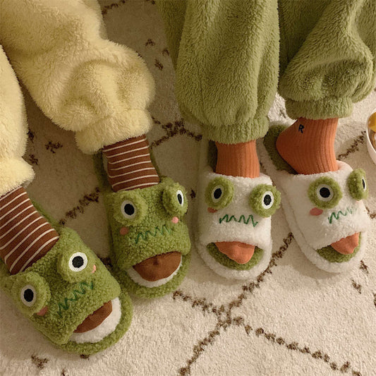 Adorable Comfort Frog Face Personalized Slipper 