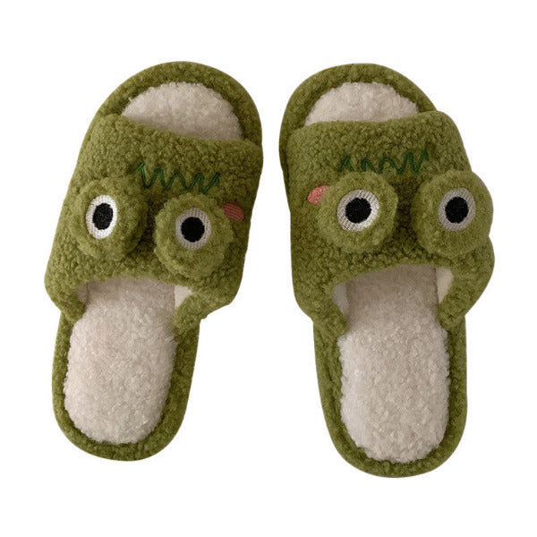 Adorable Comfort Frog Face Personalized Slipper 