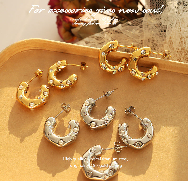 Titanium Steel EarringsNEW TOWN BAZAAR