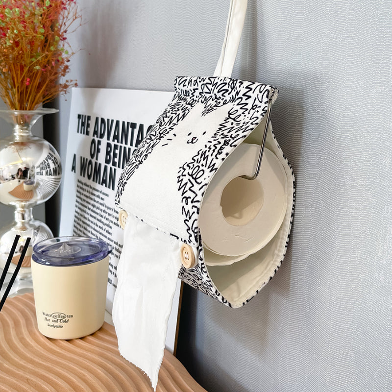 Cat Toilet Roll Paper Storage BagNEW TOWN BAZAAR