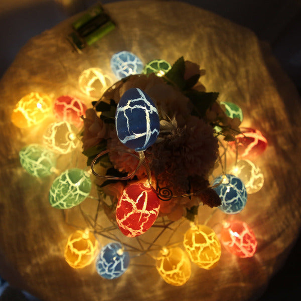 Cracked Egg Design Egg-Inspired String Lights Whimsy Illumination