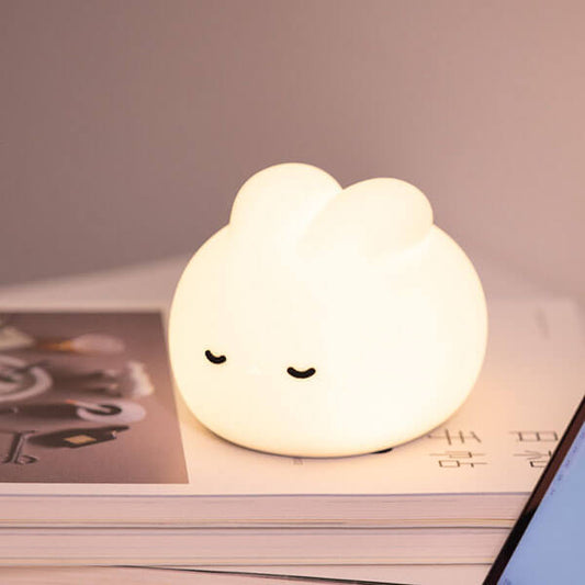 Light Yellow Cute bunny Silicone Night Light