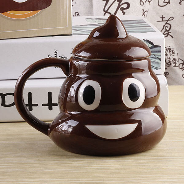 Tasse à café en céramique de merde drôle créative personnalisée