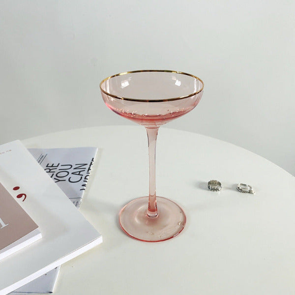 Sophisticated Pink Drinking Goblet Romantic Occasion