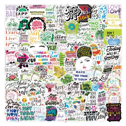 Die cut stickers-100pcsNEW TOWN BAZAAR