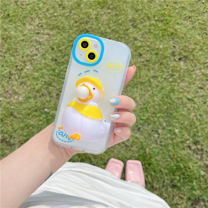 Duck Blowing Bubble iPhone CaseNEW TOWN BAZAAR