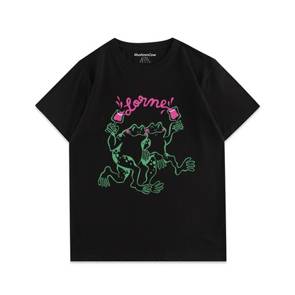 Happy Frogs Couple T-shirtT-shirt, unisex T-shirt, unisex TshirtNEW TOWN BAZAAR