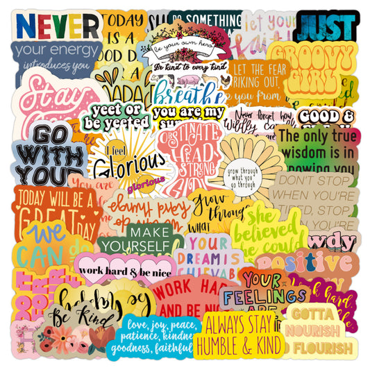 Die cut stickers-100pcsNEW TOWN BAZAAR