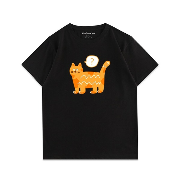 Doubtful Big Yellow Cat T-ShirtT-shirt, unisex T-shirt, unisex TshirtNEW TOWN BAZAAR