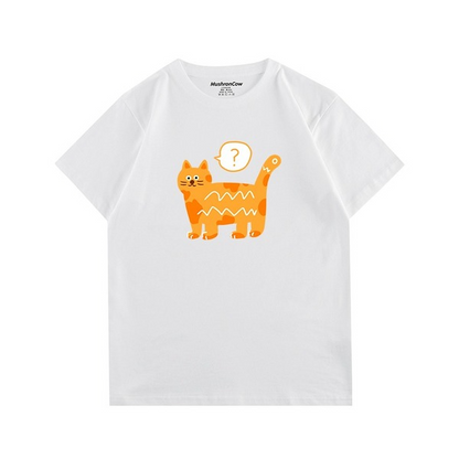 Doubtful Big Yellow Cat T-ShirtT-shirt, unisex T-shirt, unisex TshirtNEW TOWN BAZAAR