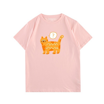 Doubtful Big Yellow Cat T-ShirtT-shirt, unisex T-shirt, unisex TshirtNEW TOWN BAZAAR