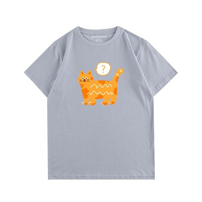 Doubtful Big Yellow Cat T-ShirtT-shirt, unisex T-shirt, unisex TshirtNEW TOWN BAZAAR