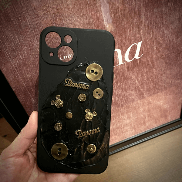 Bronze Button Phone Case Apparel & Accessories NEW TOWN BAZAAR