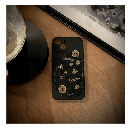 Bronze Button Phone Case Apparel & Accessories NEW TOWN BAZAAR