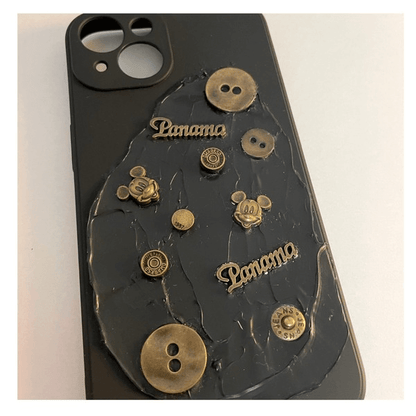 Bronze Button Phone Case Apparel & Accessories NEW TOWN BAZAAR