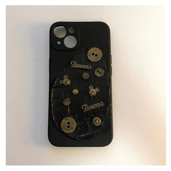 Bronze Button Phone Case Apparel & Accessories NEW TOWN BAZAAR