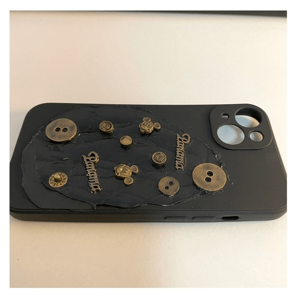 Bronze Button Phone Case Apparel & Accessories NEW TOWN BAZAAR