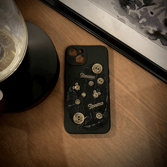 Bronze Button Phone Case Apparel & Accessories NEW TOWN BAZAAR