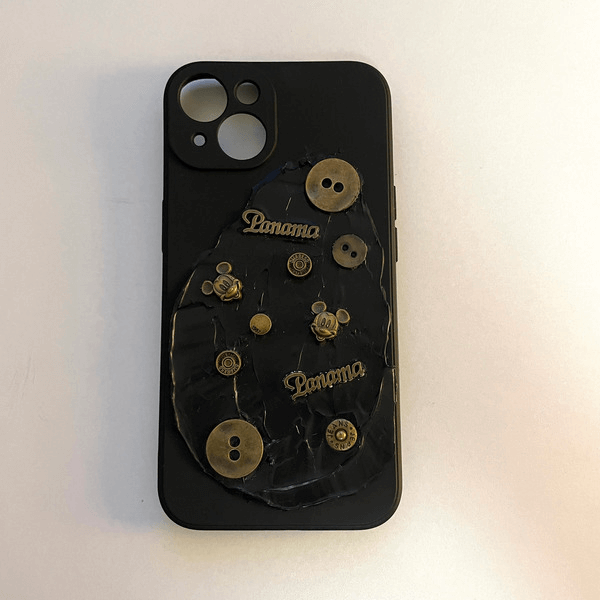 Bronze Button Phone Case Apparel & Accessories NEW TOWN BAZAAR