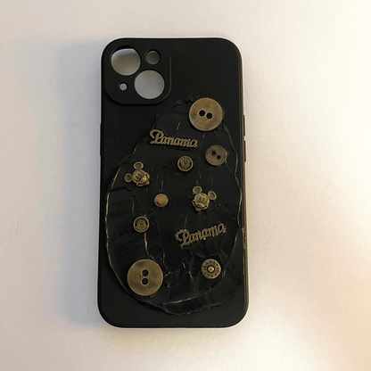 Bronze Button Phone Case Apparel & Accessories NEW TOWN BAZAAR
